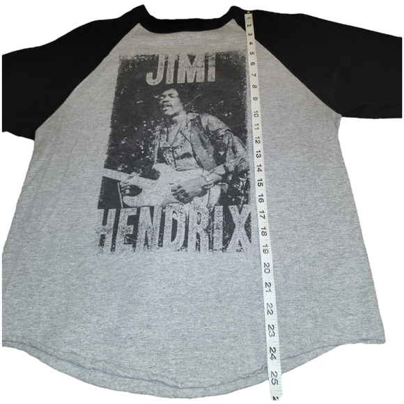 Ripple Junction Jimi Hendricks Baseball Tee Style Shirt - 3/4 Sleeves - Picture 3 of 5